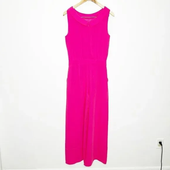 BODEN Clarissa wide leg Jumpsuit Tutti Fruity Pink womens size 6 NWT - Picture 7 of 8